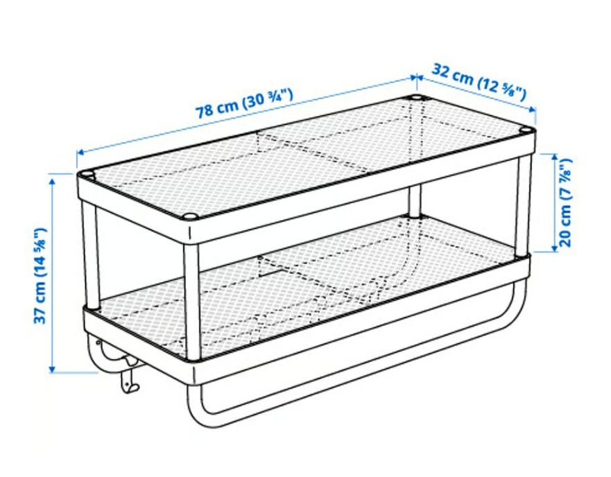 Estante/cabide IKEA