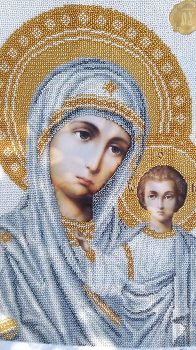 Вінчальні ікони вишиті чеським бісером