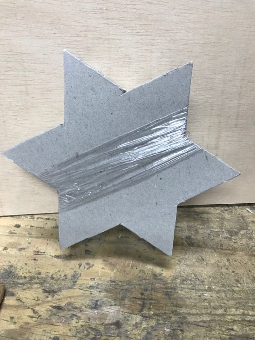 Armação em vidro - Estrela para registo