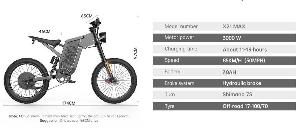 Bicicleta Mota eletrica / ebike EKX X21 MAX 3000W - Preço FIXO - SEM TROCAS - Porto