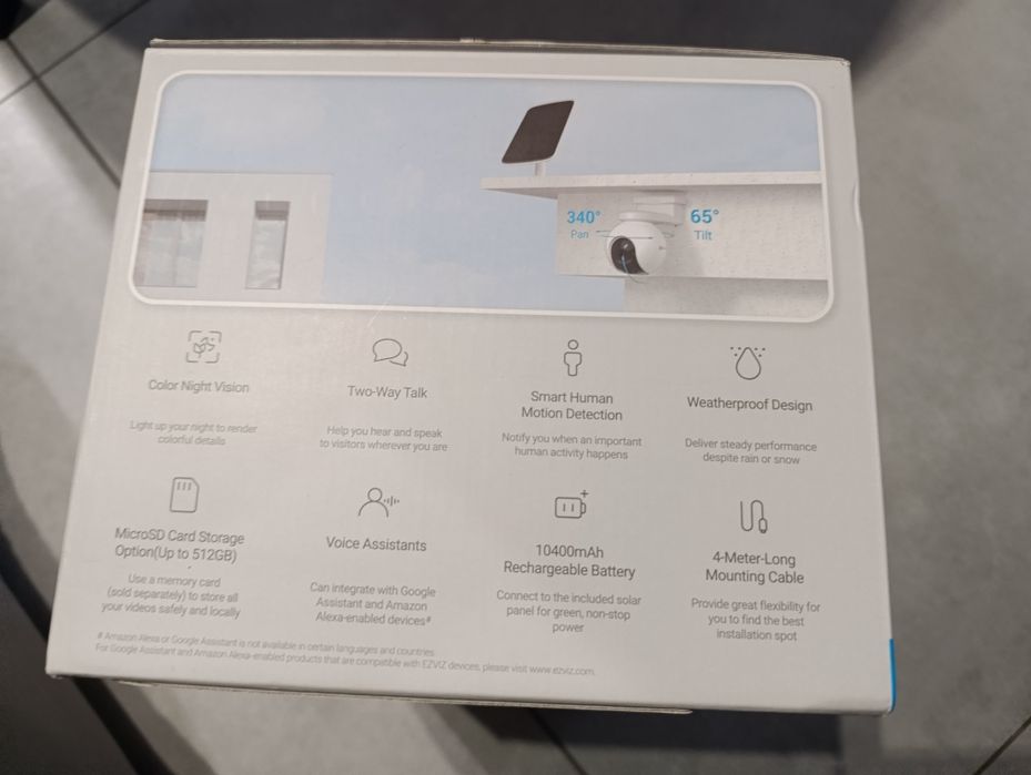 Ezviz Smart Battery Camera and Solar Panel Kit
