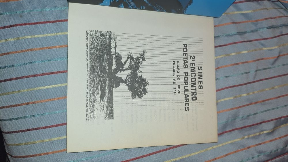 Poetas Populares Sines 1987 serões noites inteiras Al Berto