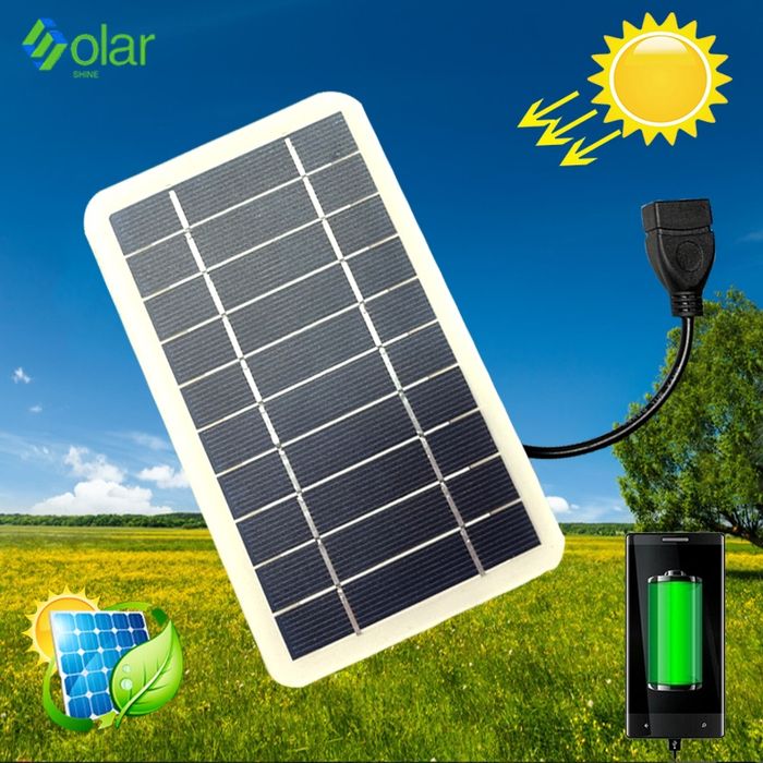 Солнечная панель для зарядки 5v2A