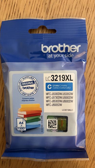 Tinteiro original Brother LC3219XLC ciano