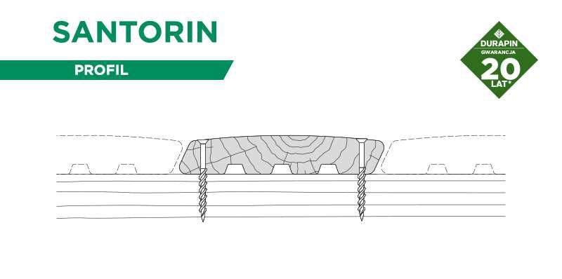 Deska Tarasowa Sosnowa Impregnowana Próżniowo (Santorin)