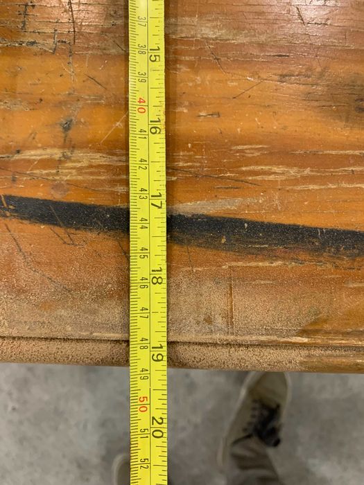 Secretária de Madeira Pinho antiga vintage