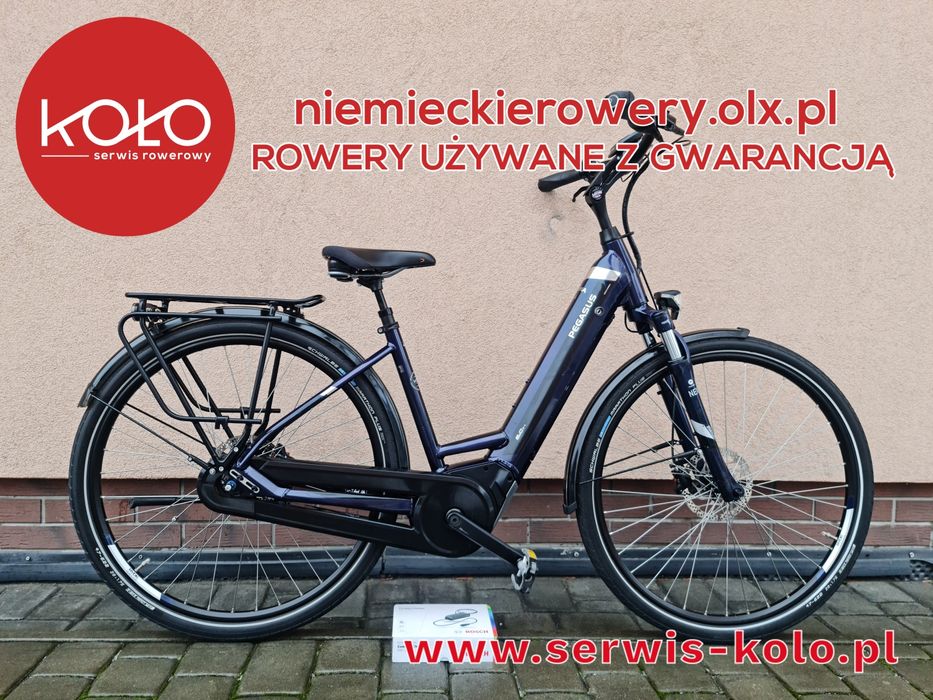 Rower elektryczny damski damka PEGASUS koła 28 SHIMANO NEXUS aluminium