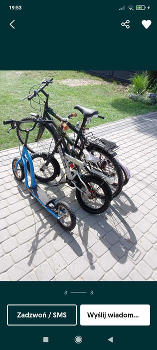 Zestaw rowerów.  Kkk