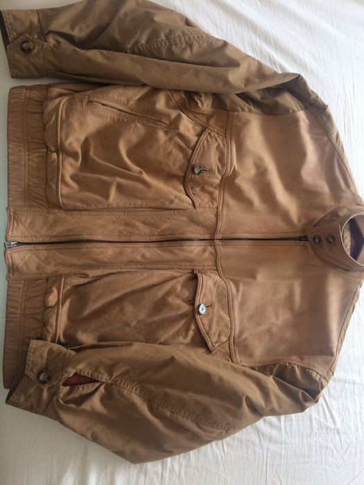 Blusão pele e tecido giannone 40