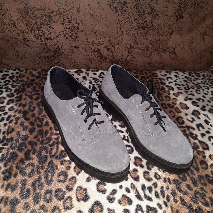 Туфли замшевые, весна-осень.