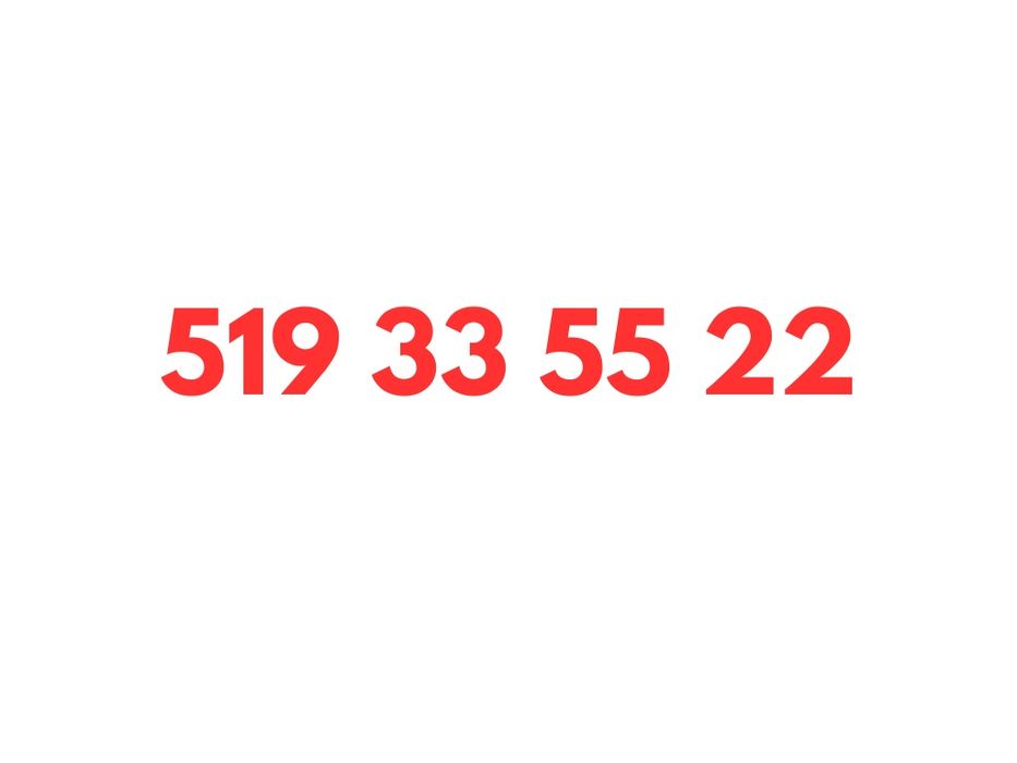 519_33_55_22 Starter ORANGE Karta SIM UNIKATOWY Złoty Prosty Łatwy Numer