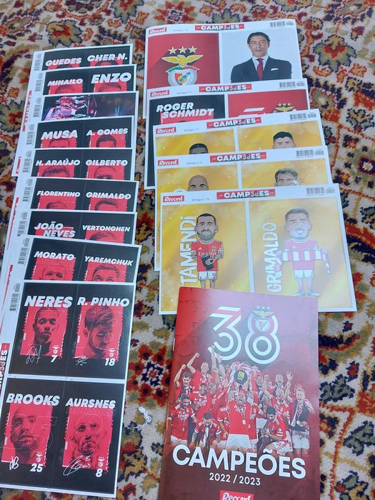 Caderneta benfica 38 record