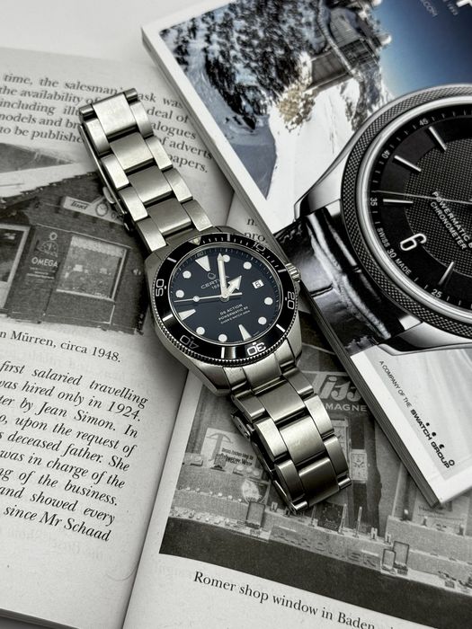 Certina ds action powermatic 38mm diver męski oryginał