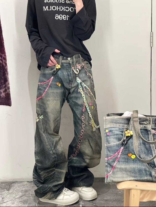 В наявності | Штани Acne Studios jeans джинси rap baggy