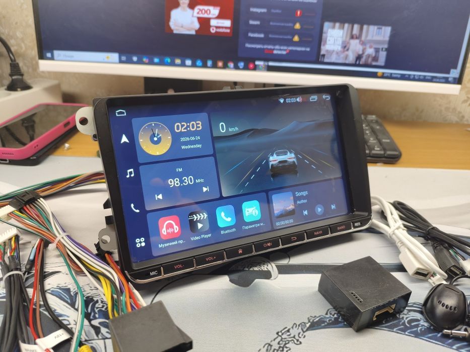 ‼️+Камера‼️Магнітола Android Volkswagen Skoda Seat Golf CarPlay