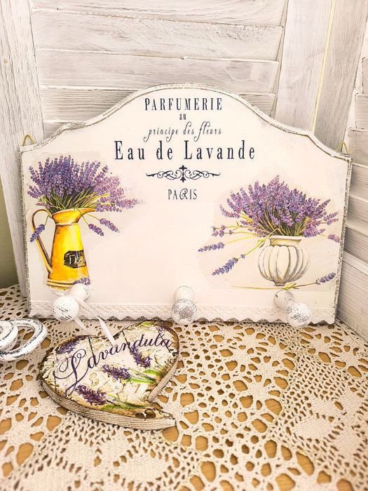 Wieszak do kuchni lawenda