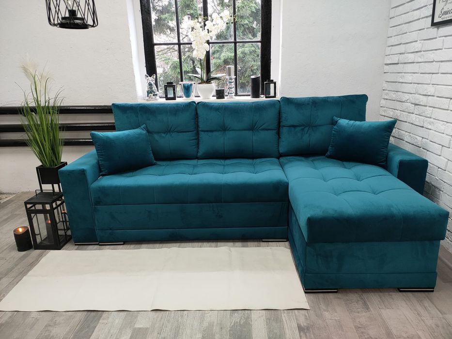 Narożnik Kleopatra, sprężyny welur