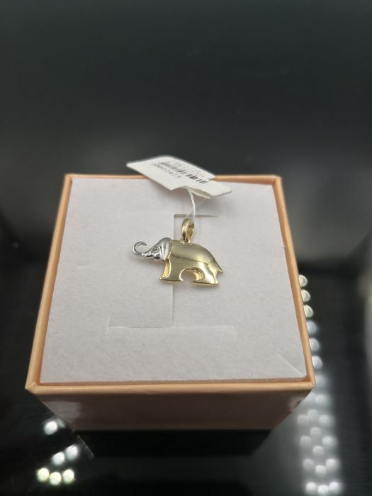 Złota zawieszka „Słonik” 585 GOLD MONEY