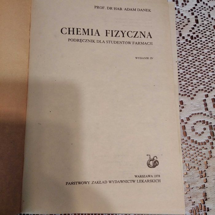 Chemia fizyczna Adam Danek