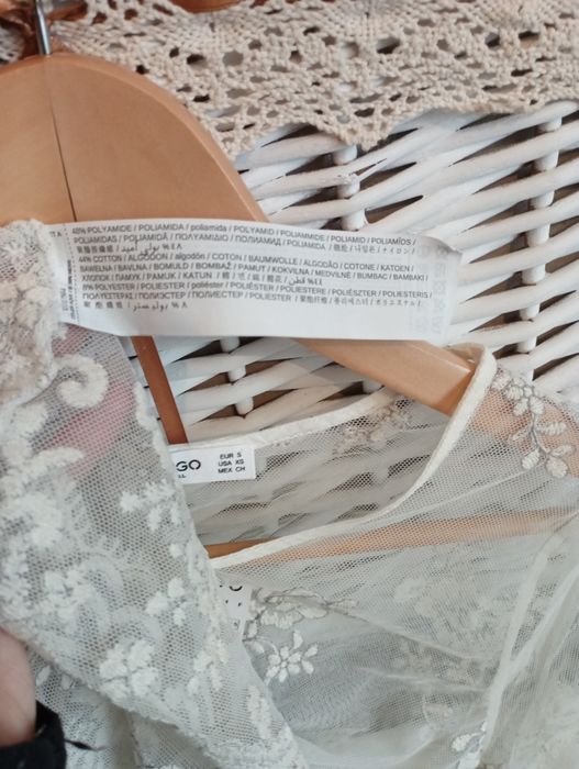 Bluzka Mango siateczka