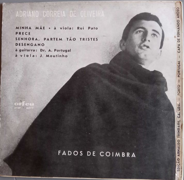 Adriano Correia de Oliveira - - - - - Fados de Coimbra - - - - - EP