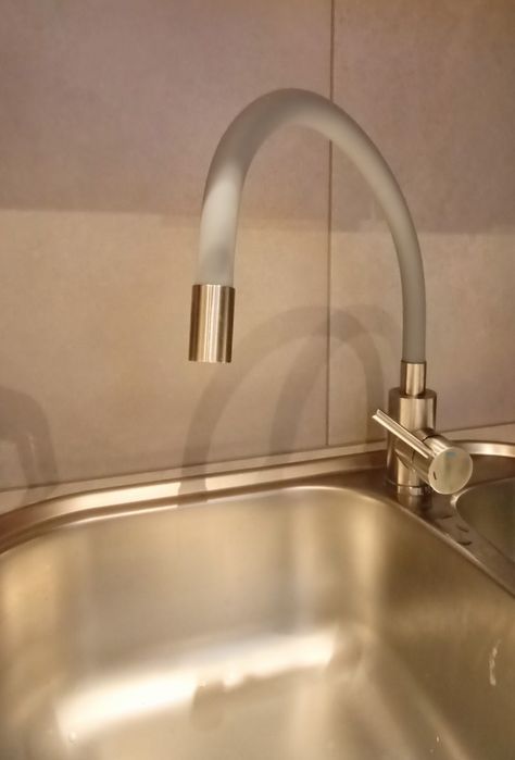 Bateria zlewozmywak Inox z wylewką flex