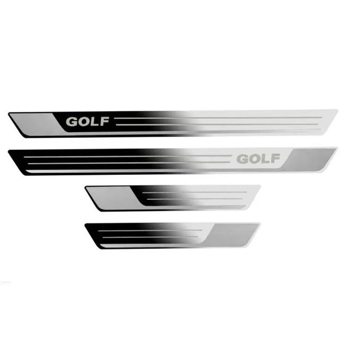 Frisos das soleiras das portas grossuras vw golf mk7 novas