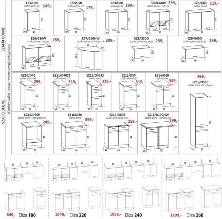 Zestaw Kuchenny Pepe 240 cm