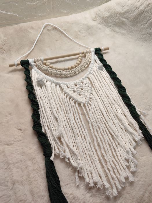 Painel decorativo macramé