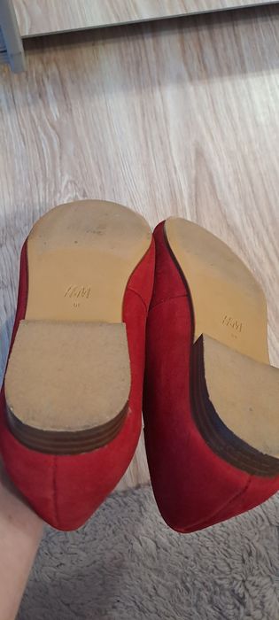 Balerinki H&M suede