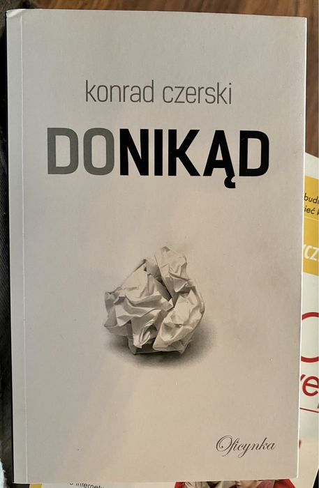 Książka Donikąd Konrad Czerski