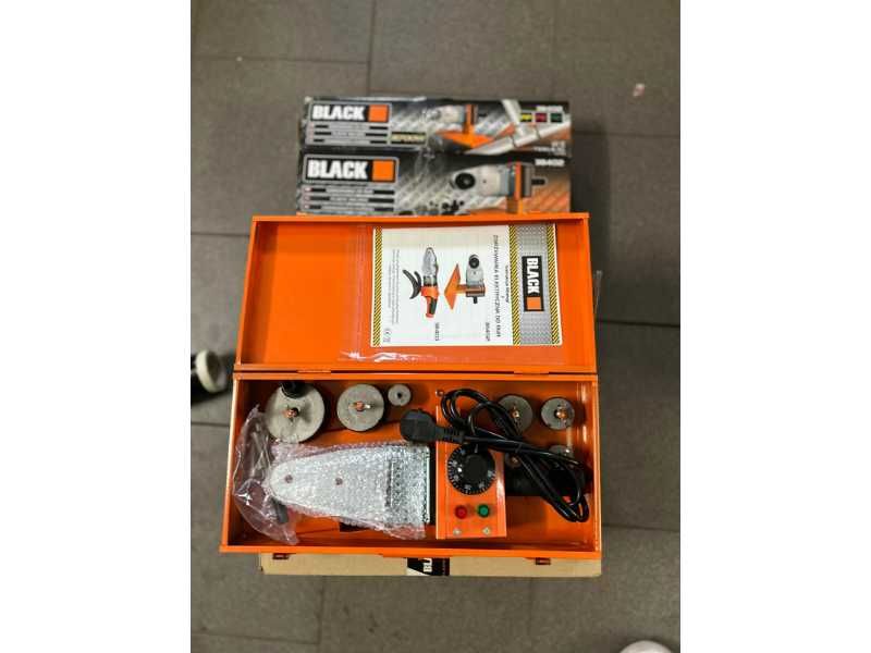 Zgrzewarka do rur polifuzyjna hydrauliczna PP PCV 2700W 7 matryc BLACK MOCNA