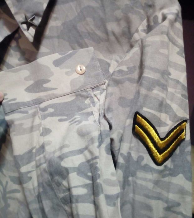 Koszula moro jasna Elite gwiazdki naszywka 38 piękna