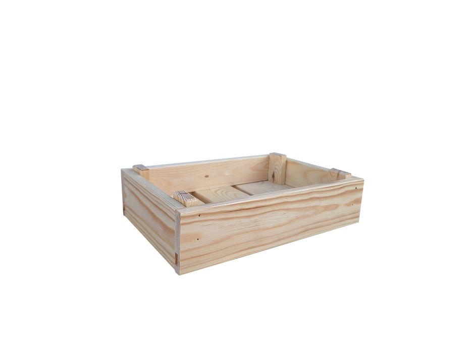 Zestaw łączonych drewnianych skrzynek Typ A