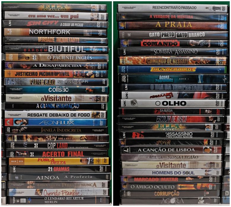 DVDs at €1 each or lots of 100 for €50 (see photos)64584211087491124