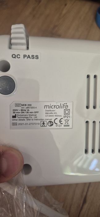 Microlife neb 200 inhalator nebulizator nieużywany