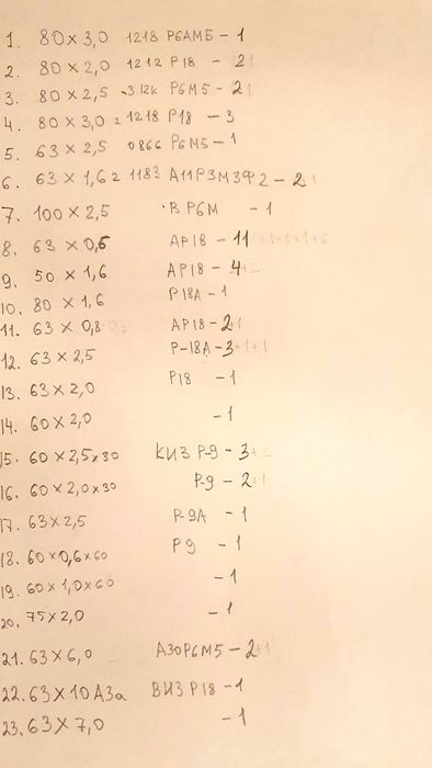 Фрезы дисковые разные