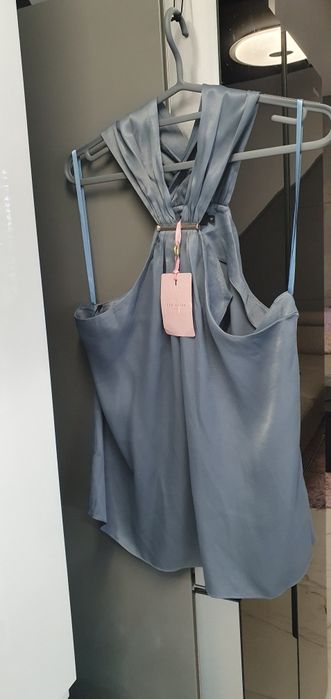 Bluzka na ramiaczkach z wiskozy Ted Baker nowa oryginalna xl