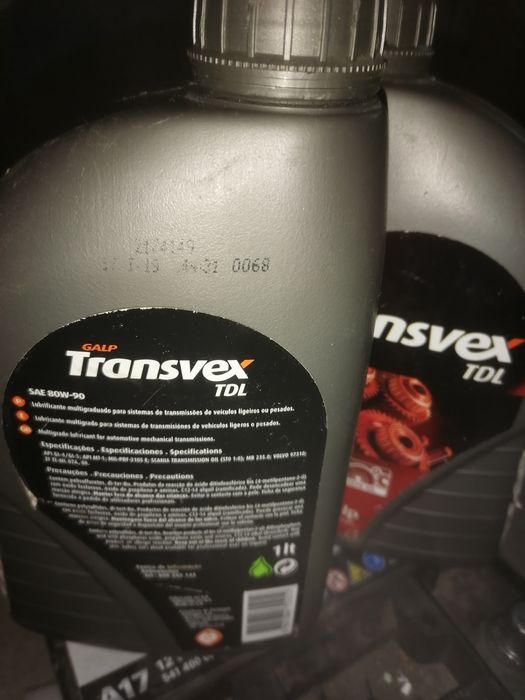 Valvoline 10w60 e Transvex caixa veloc.