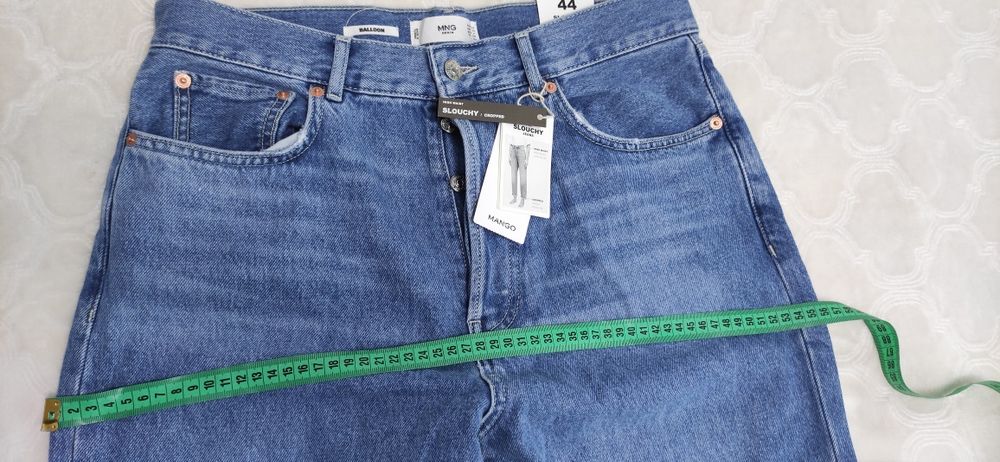 Джинси-слоучі Mango з високою посадкою