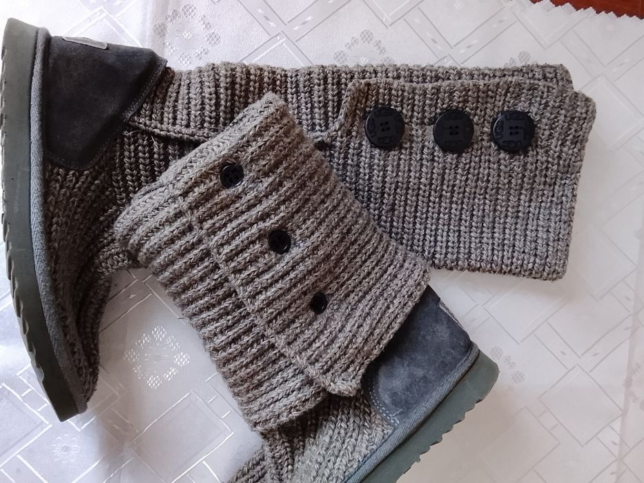UGG wełniane długie płaskie r 37 spr zdjęcia