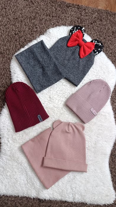 Весняна шапка/Демі шапки/ шапочки на дівчинку 3-6 років