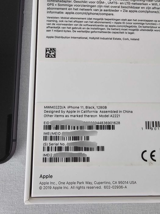 Iphone 11 128Gb. Como novo. 83% Bateria.  Tudo de origem