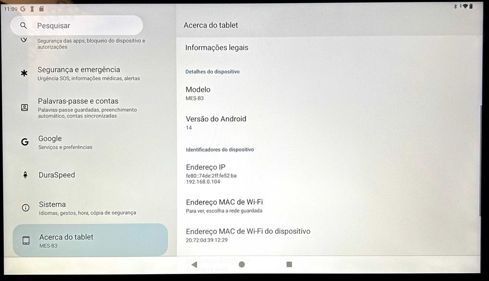 Vendo Tablet Meswao 15,6 polegadas como novo!
