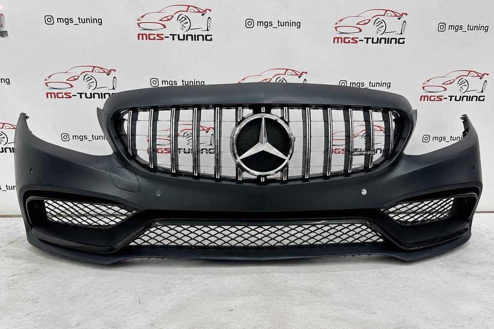 Передний бампер AMG C63 Mercedes W205 2014-2019 року