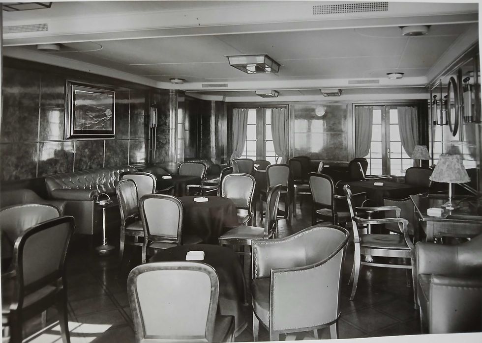 Cadeiras de navio "Quanza" da Comp. Nacional de Navegação - de 1929