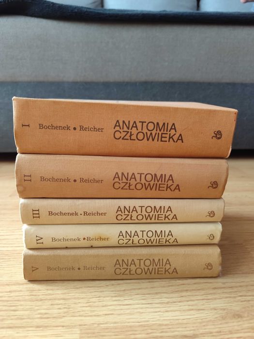 Anatomia człowieka Bochenek&Reicher V tomów