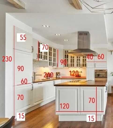 rezerwacja do 04.01 - IKEA meble kuchenne z wyspą - komplet ze zdjęć