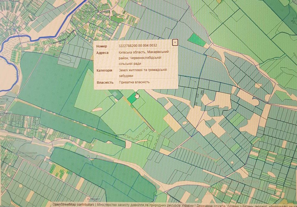 Продаж землі 78,41 Га під забудову/ОСГ Макарівський р-н 65км до Києва.