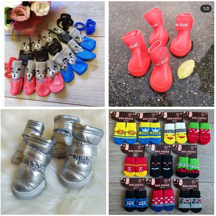 Шкарпетки взуття для собак в асортименті одяг для собак
